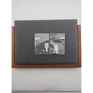 925 Sterling Silver Captive Bead Hoop Rings Earrings 4 Pack New Made In Thailand